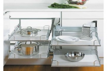 Hoekkast uitrek systeem (Bron: Peka) 