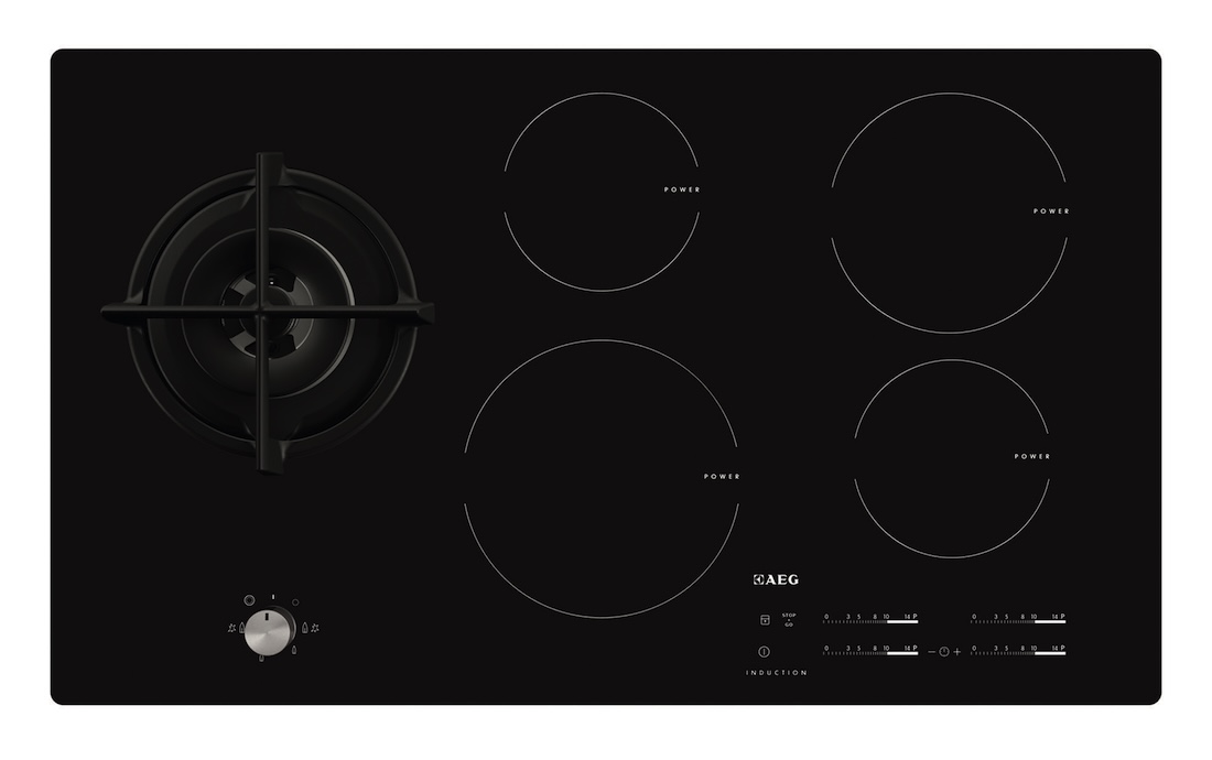 AEG Inductiekookplaat met gaswokbrander