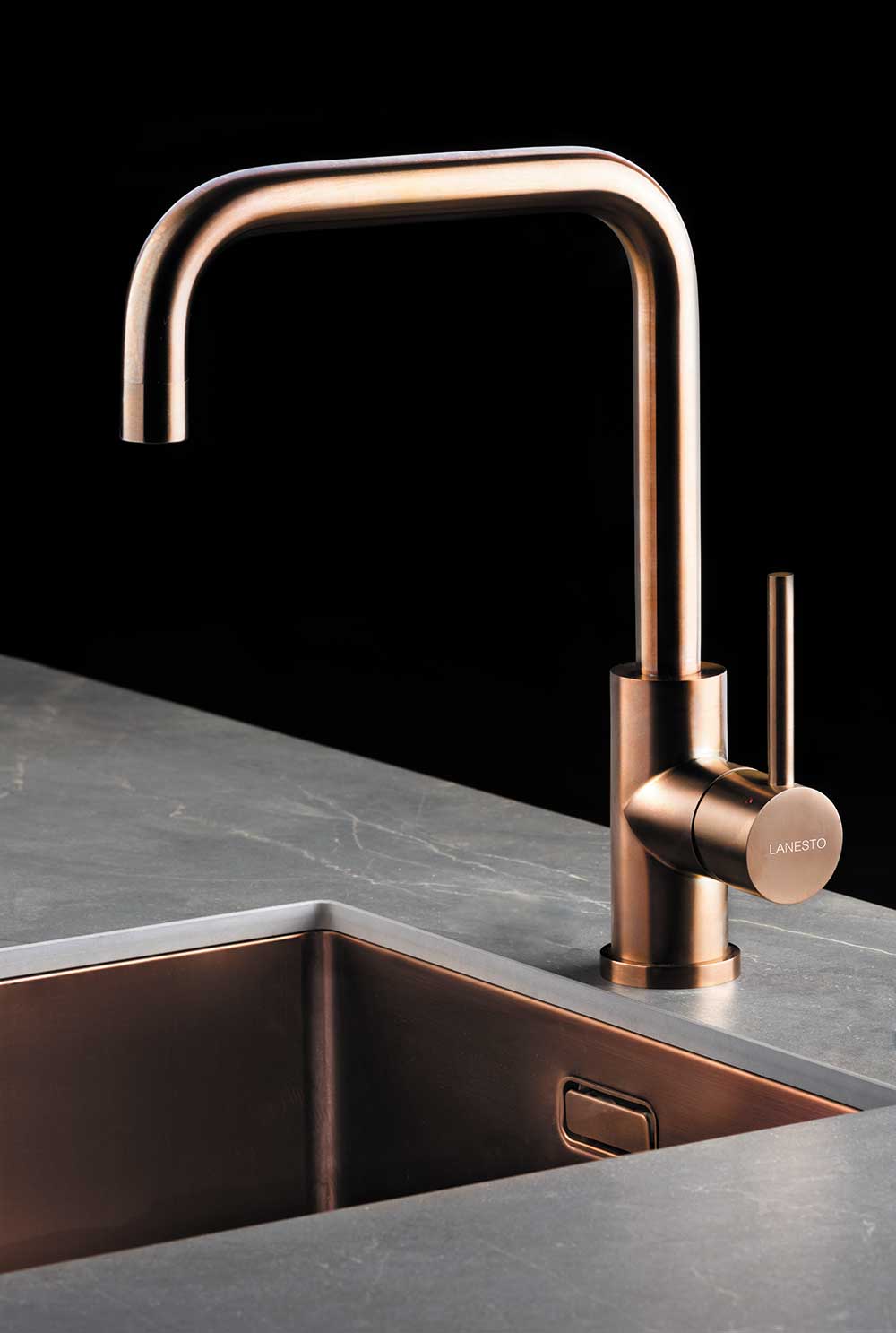 Keukenkranen-Lanesto-Quadrato-koper