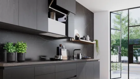 Geïntegreerde afzuigkap, tussenbouw afzuigkap