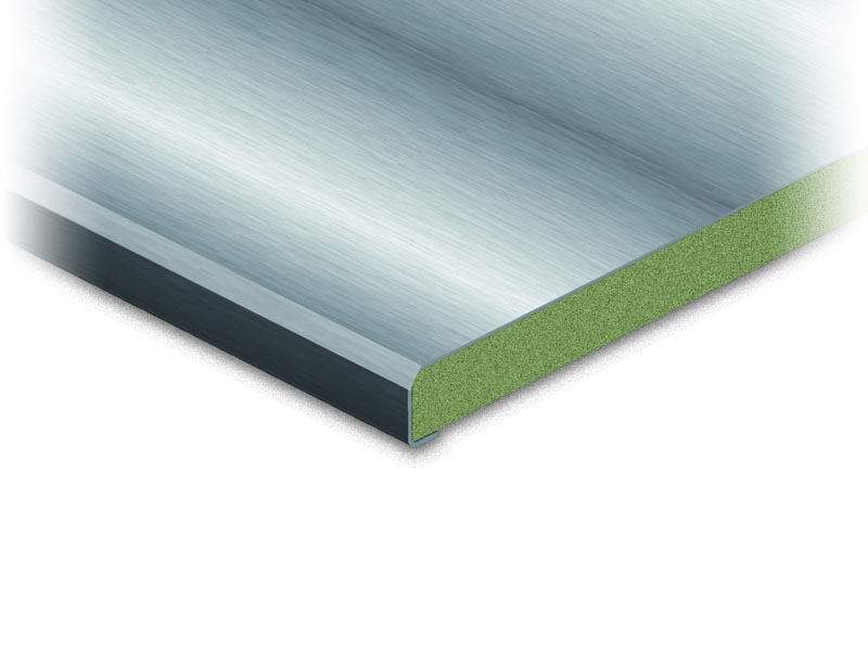 Vlak omgezet met geronde rand