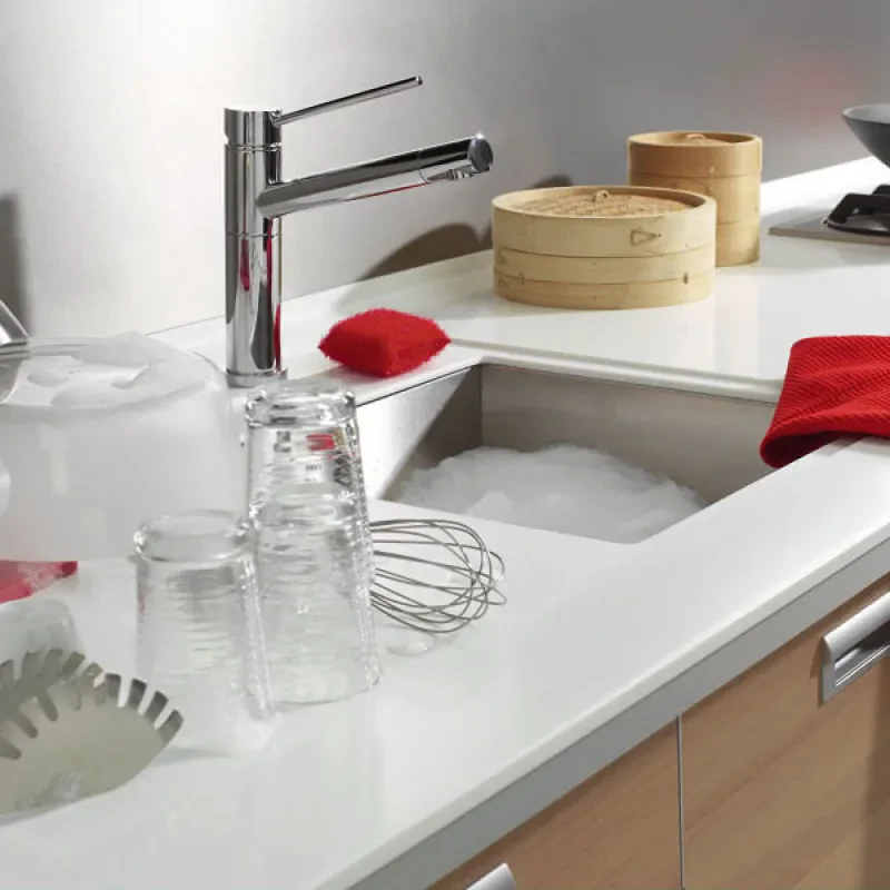 Inbouwmogelijkheid spoelbak