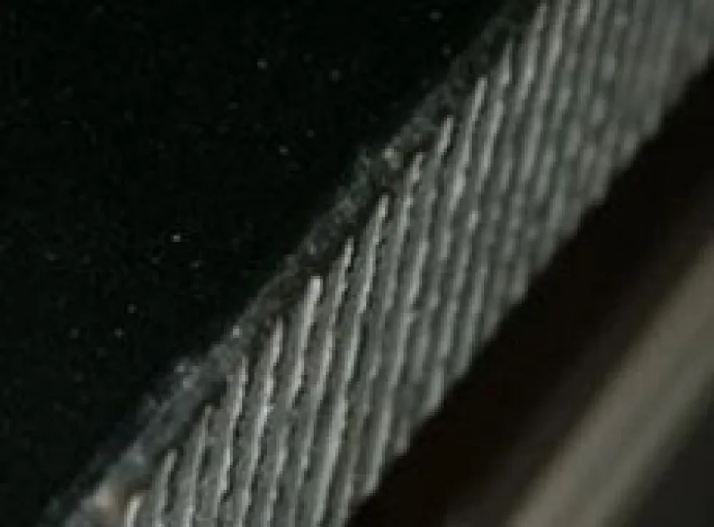 Keramiek werkblad met gefrijnde randafwerking 