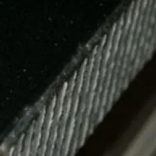 Keramiek werkblad met gefrijnde randafwerking 